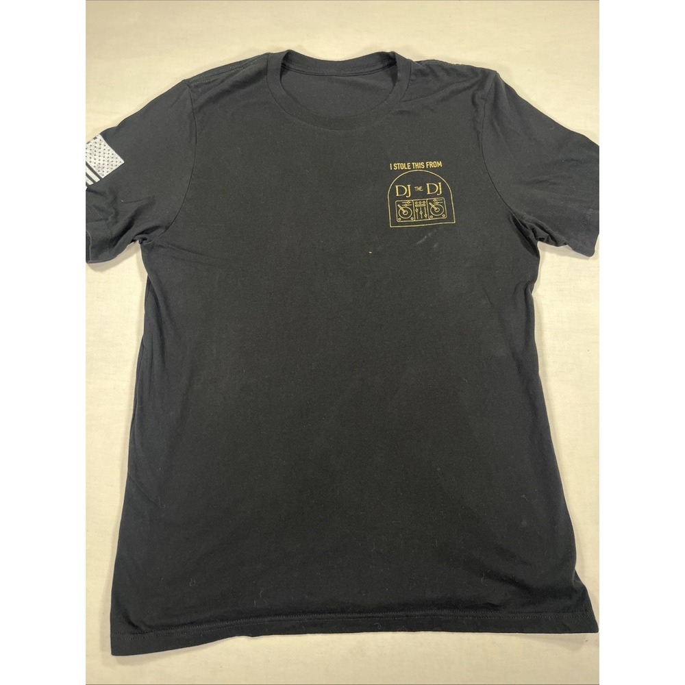Men's medium black T-shirt DJ the DJ